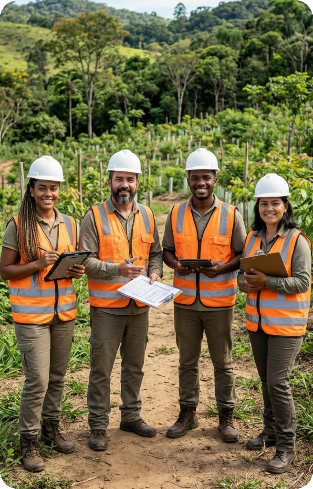 Profissional da Fator Verde em ambiente corporativo representando consultoria ambiental